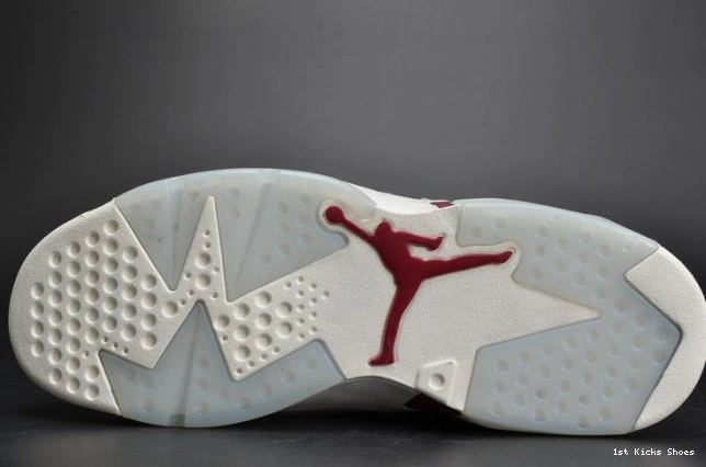 1st Kicks Maroon Jordan Retro Air 384664-116 white 6 0713